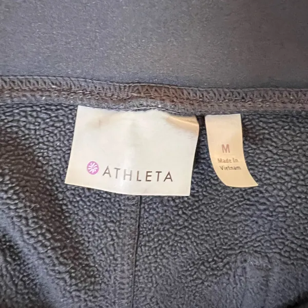 Athleta Womens Medium Straight Leg Leggings Gray‎ Pockets RN# 54023 - Image 2