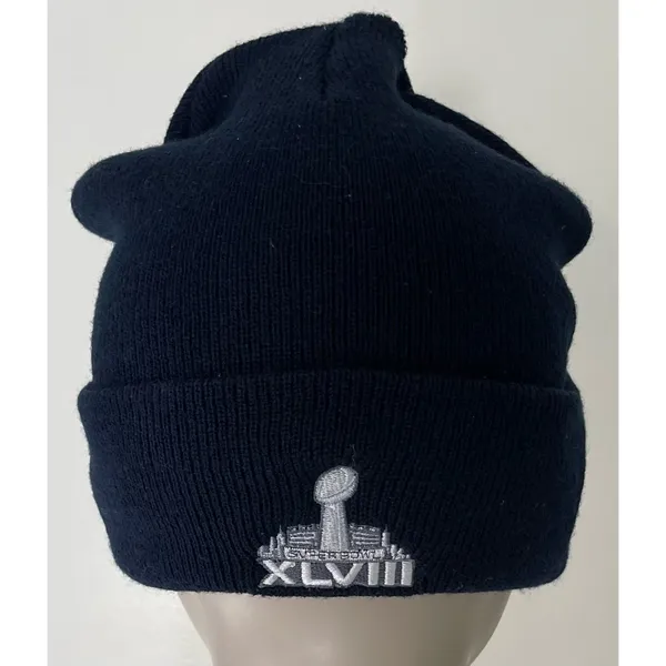 Navy Blue Denver Broncos Super Bowl XLVIII Knit Hat - Image 11