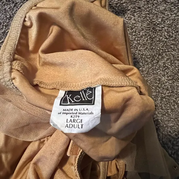Gold Dance Costume Size L - Image 2