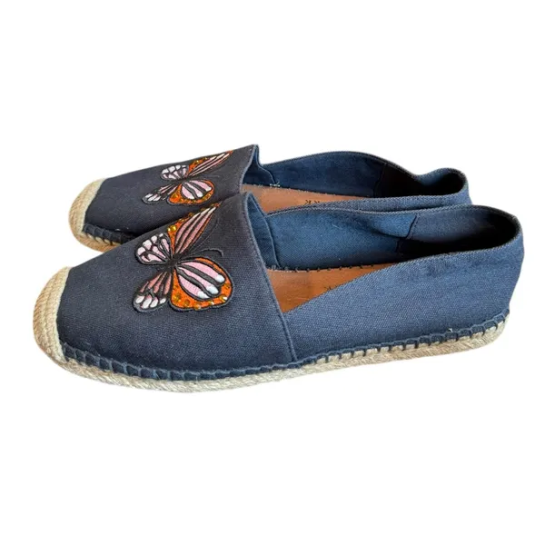 Kate Spade New York Aflutter Flats Butterfly 5.5 Shoes Slip-on Espadrilles‎ - Image 4