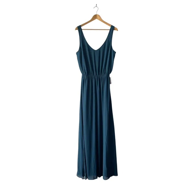 Show Me Your Mumu Extra Large Kendall Deep Jade Chiffon Dress NWT XL Wedding - Image 3