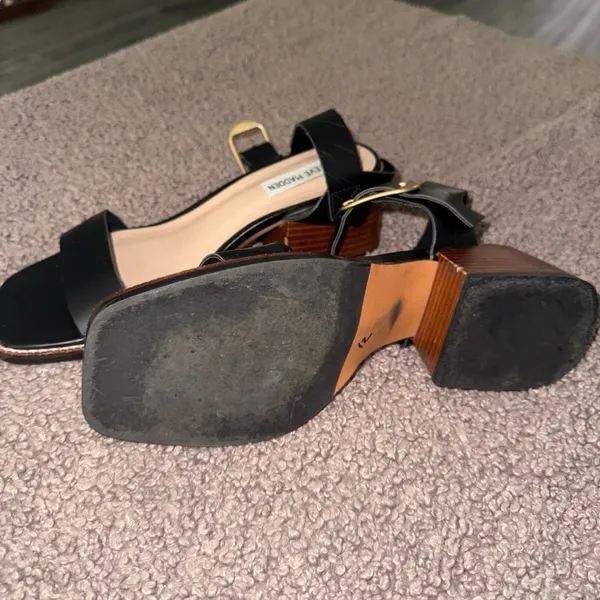 Steve Madden Black Heeled Sandals - Image 4
