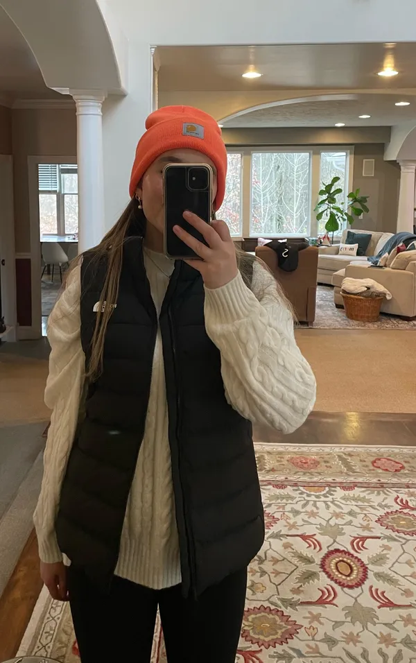 Coral Carhartt Beanie - Image 3