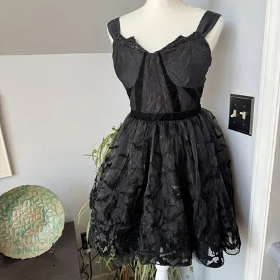 DC Comics Hot Topic Bat‎ Girl Mini Dress Med Comic Con Cosplay Grunge Halloween - Image 3
