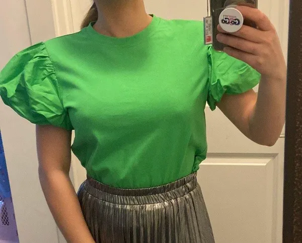 ZARA balloon shoulder top. S - Image 7
