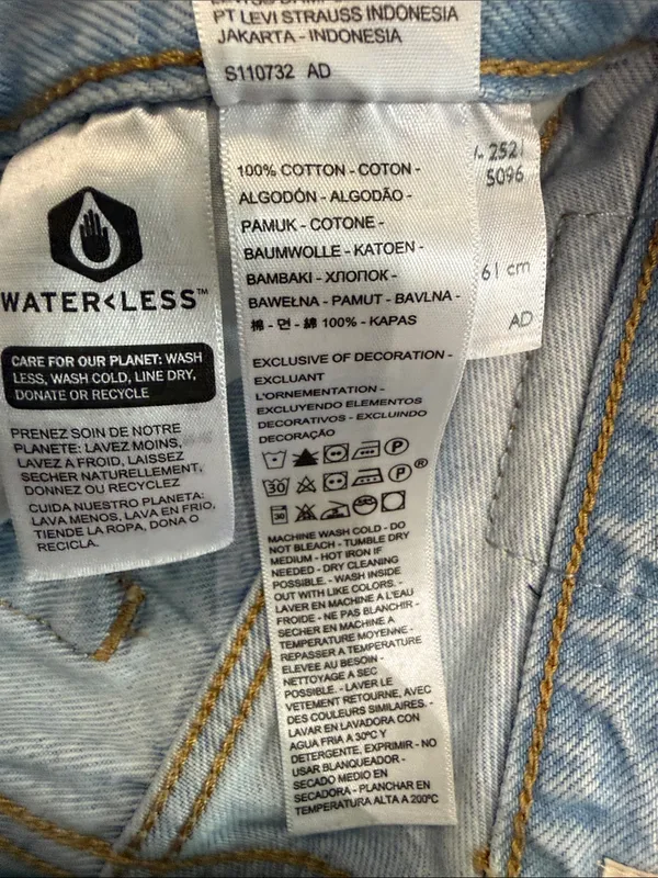 Levi’s Premium Wedgie Straight Jeans 24 Fits 25x25 Luxor Again Distressed $110 - Image 10
