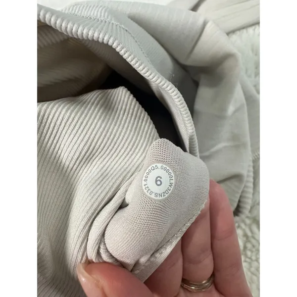 lululemon Ebb to Street Long Sleeve Top | White Opal | Size 6 - Image 4