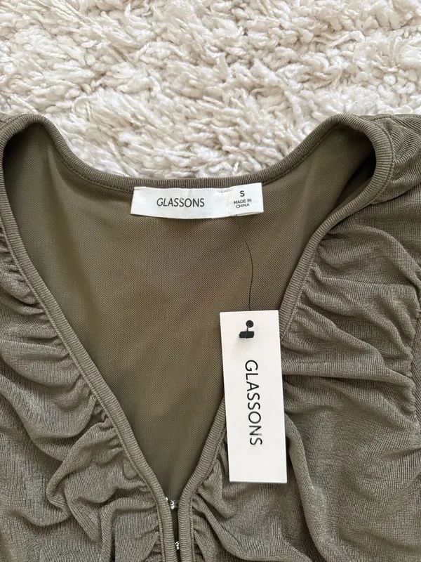 Green Glassons Long Sleeve Top - Image 2