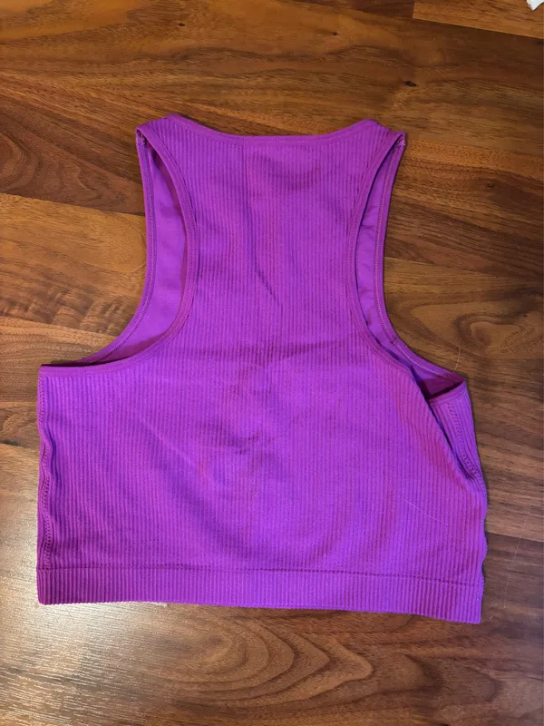 Garage Crop High Neck Top Ribbed - Image 3