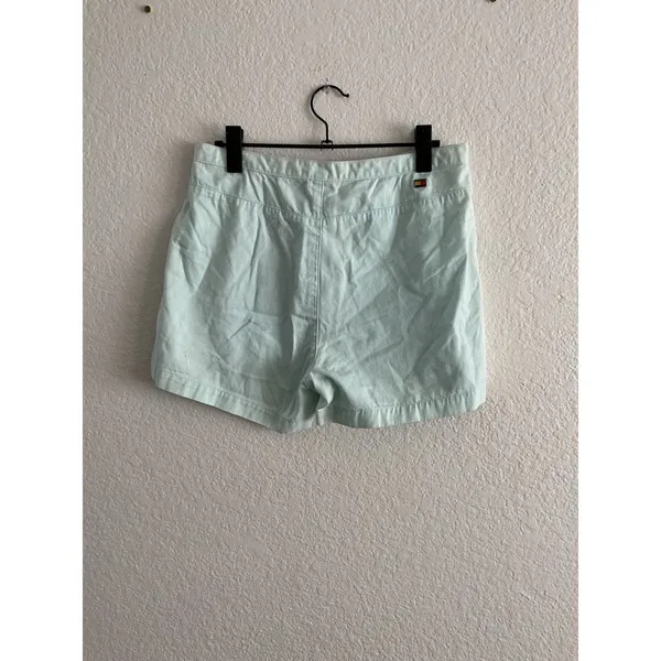 Tommy Hilfiger Chino Shorts Size‎ 10 Mint Green Cotton Twill Preppy Casual - Image 3