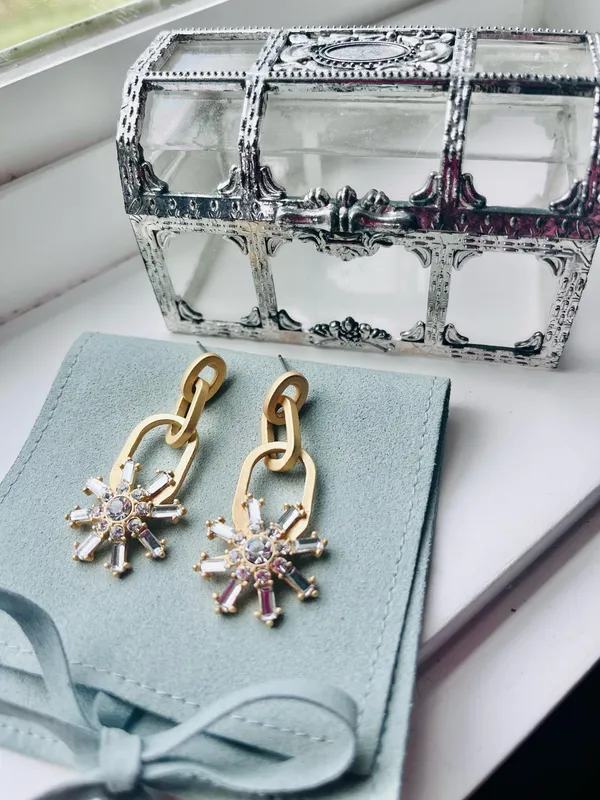 Anthropologie starburst earrings  - Image 2