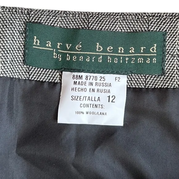 Harve'‎ Bernard Wool Wrap Maxi Skirt with Fringe Size 12 - Image 4