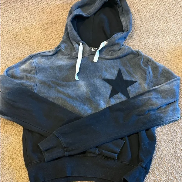 CHRLDR Black & Gray Ombré Star Sweatshirt Jogger Set Women’s Medium Drawstring - Image 2