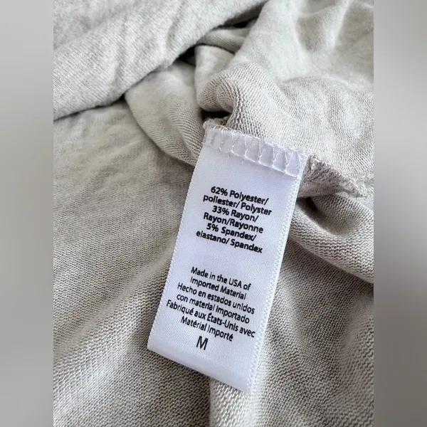 Beyond Yoga Just Chillin Sweater Womens M Side Slit Cozy Soft Oatmeal Tunic - Image 5