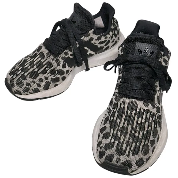 Adidas Women’s Size 7 Leopard Animal Print Swift Running Shoes Sneakers - Image 2