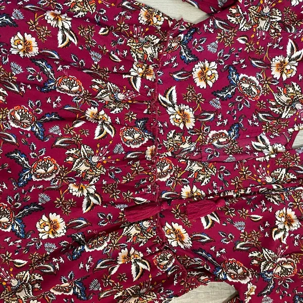 Altar’d State Red Floral Dress size medium - Image 16