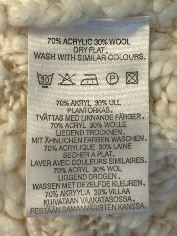 Divided H&M Cream Turtleneck Batwing Sweater - Image 6