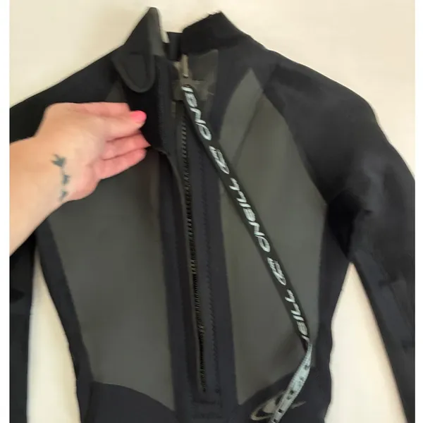 O'Neill Epic Womens 4 Black 3/2mm Back Zip Full Wetsuit Long Sleeve 0696 - Image 9