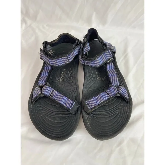 TEVA women's hurricane purple strap hiking open toe sandals outdoor hook loop - Image 2