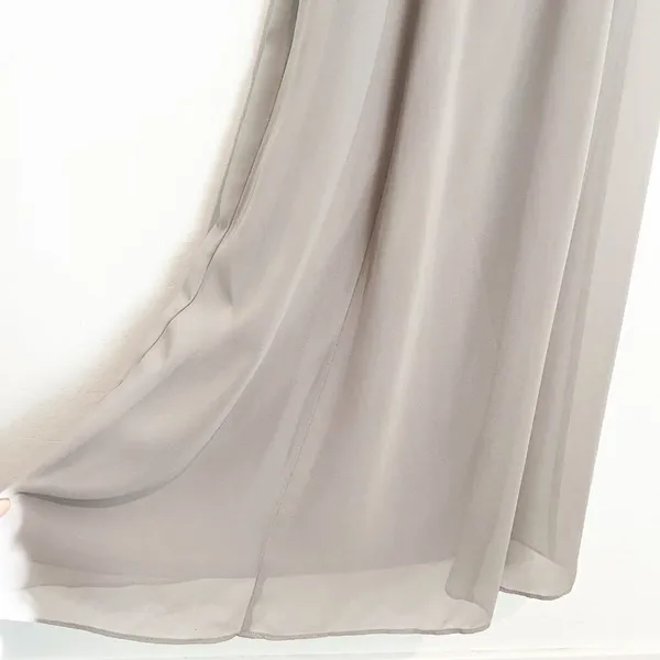 Show Me Your Mumu June Dress Size Medium Dove Grey Chiffon Elegant Wedding Guest - Image 5