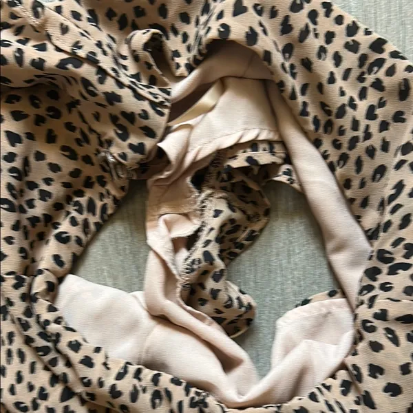 Cotton Candy Tan and Black Leopard Skirt - Image 4