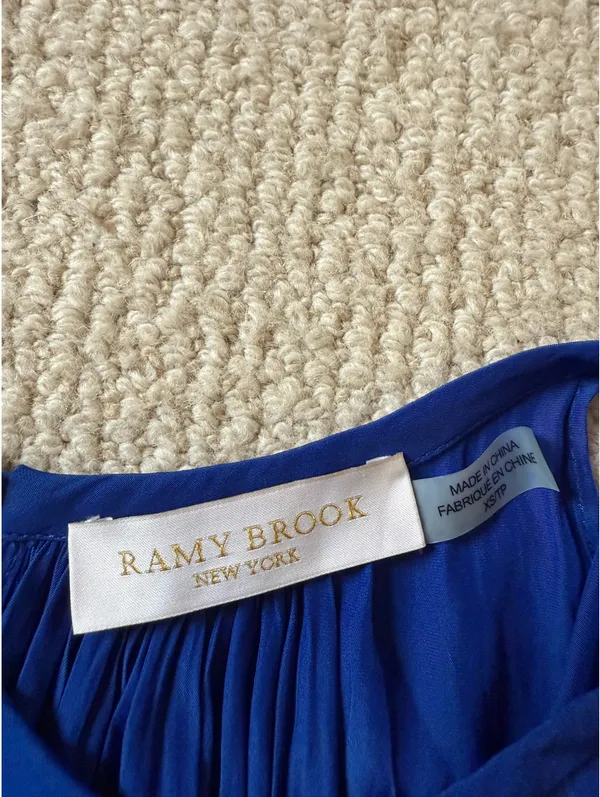 Ramy Brook Drop Waist Blue Dress - Image 3