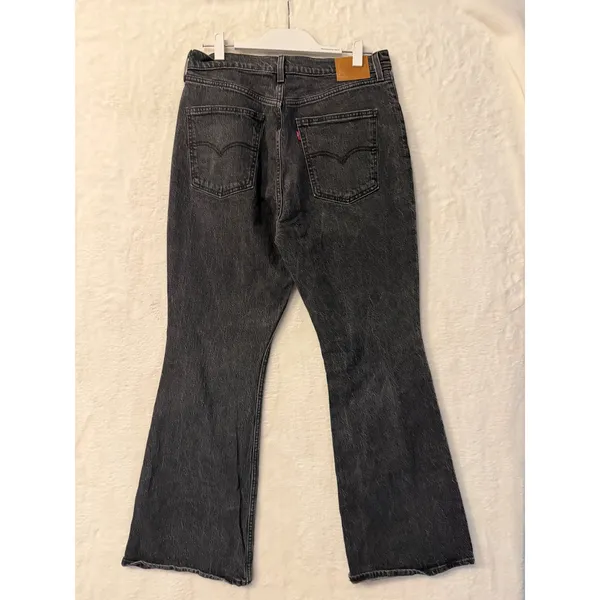 Levi's Premium 70s‎ High Flare Jeans Womens 32 Black High Rise Retro Bell Bottom - Image 8