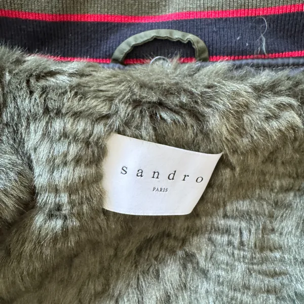 Sandro Green Hooded Parka - Image 5