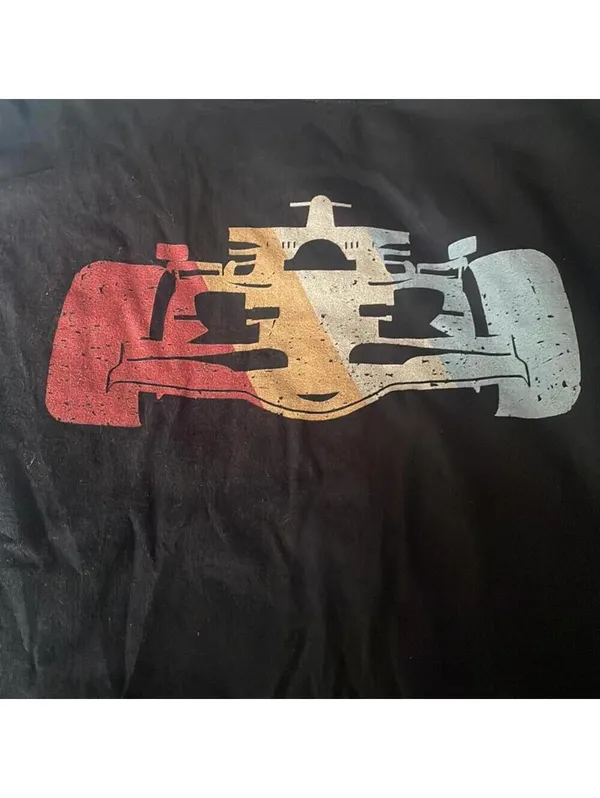 💕Black Formula 1 F1 Racing Racecar Sporty Fitted Top Shirt Tee baby tee - Image 3