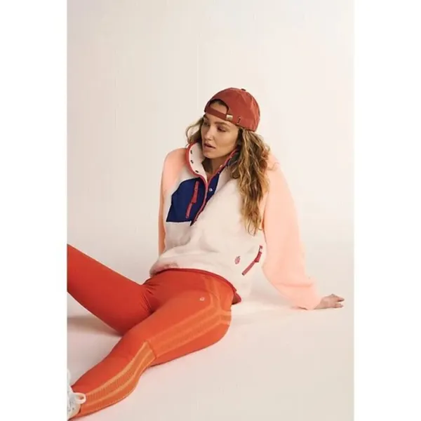 FREE PEOPLE Hit The Slopes Colorblock Pullover Sport Canvas Combo Size X-Small - Image 13