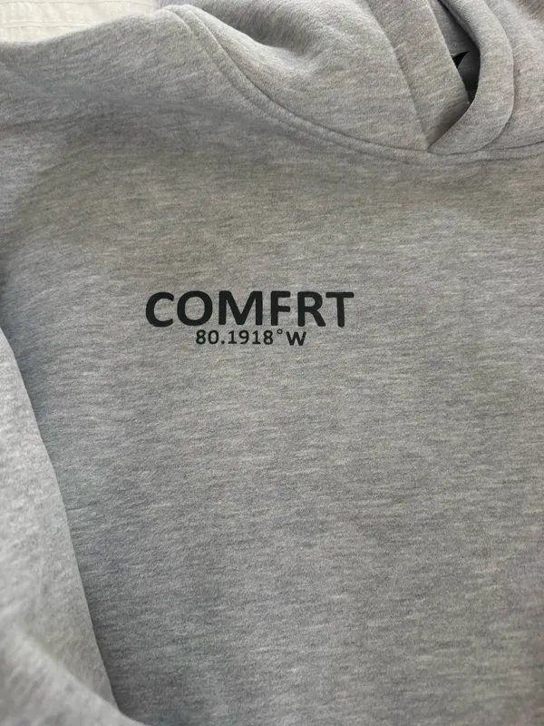 Comfort hoodie Gray Size L - Image 2