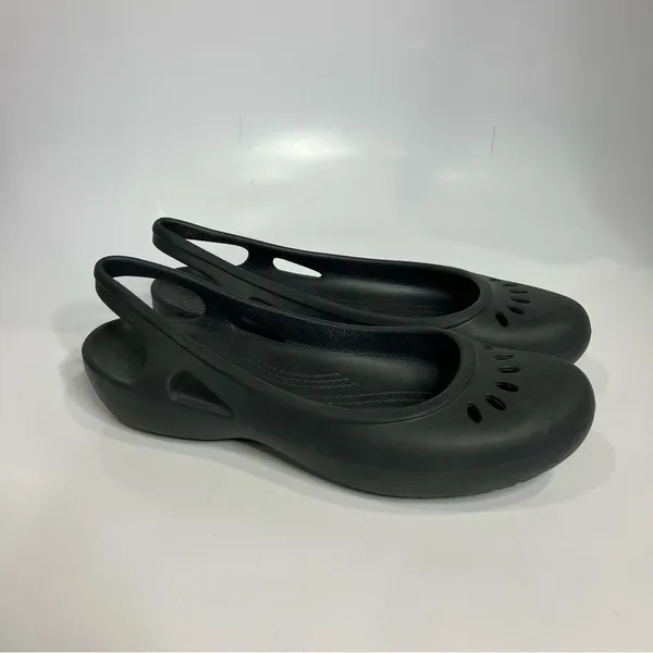Crocs black sling back‎ shoes women’s size 9 casual minimalist neutral - Image 4