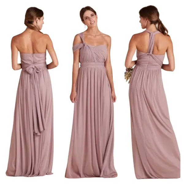 Birdy Grey Mauve Convertible Bridesmaid Dress NWT XS Multiway Gown - Image 3