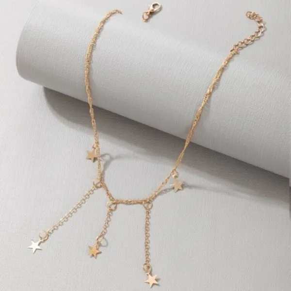 3/$30 💛 Falling Stars Necklace Gold - Image 4