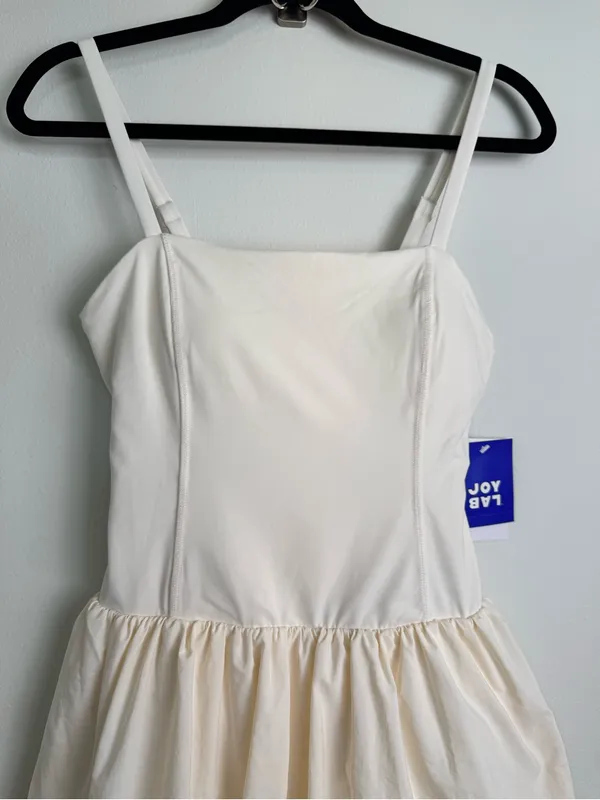 JoyLab Women's Bubble Hem Active Dress Sleeveless Adjustable Straps Nylon - Image 6