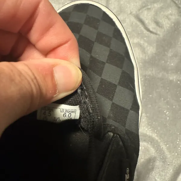 Vans Black Slip-On Sneakers Classic Design - Image 3