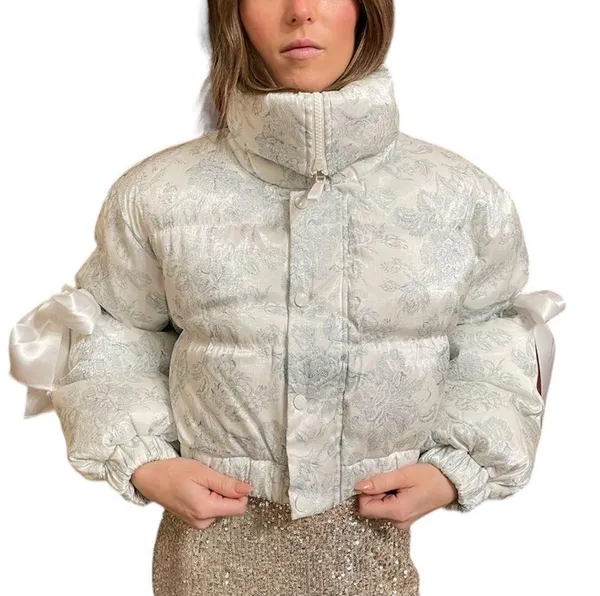 Selkie Marshmallow Puffer Cropped Puffy Coat - Image 3