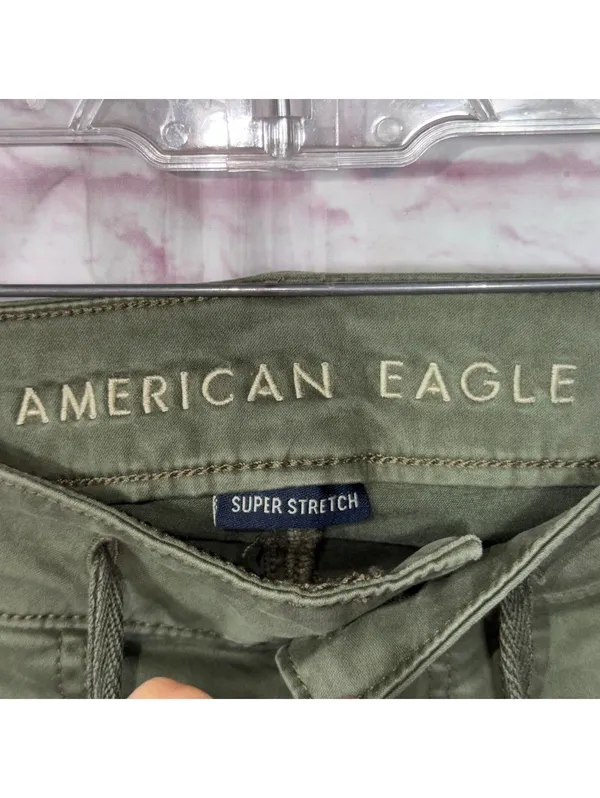 American Eagle Women’s Hi-Rise Jegging Cargo Pants Size 0 Regular Olive Green - Image 5