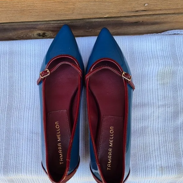 NWOB Tamara Mellon Flats Red Size 6 - Image 2
