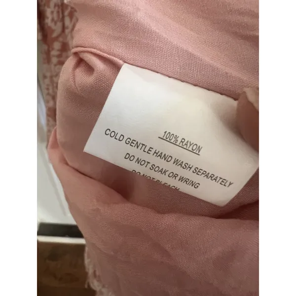 Hello Molly Blush Pink Floral Front Tie Flutter Ruffle‎ Romper Size S - Image 6