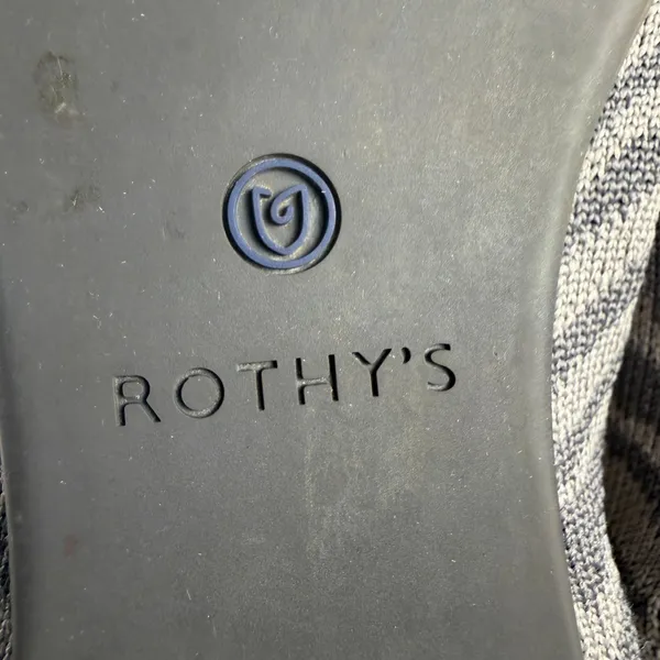 Rothy’s The Point Women’s Gray Zebra Print Knit Pointed Toe Slip-On Flats Size 9 - Image 6