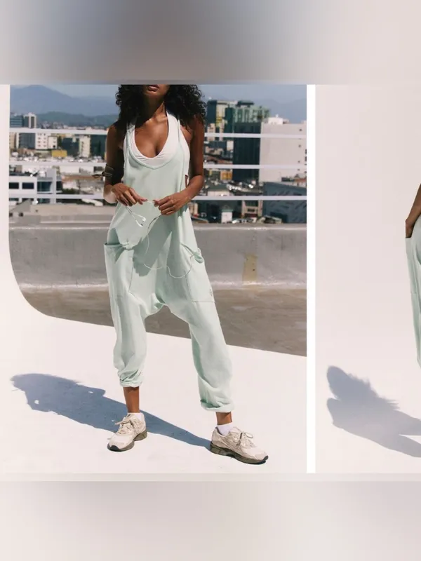 NWT Free People FP Movement Hot Shot Onesie - pistachio mint green - XL - Image 3