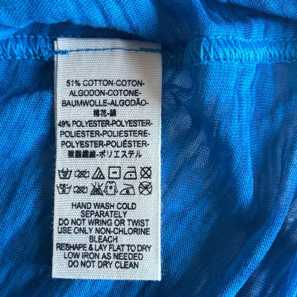 We The Free Vibrant Blue Night Sky Burn Out Tee Semi-Sheer Size Large EUC‎ - Image 8