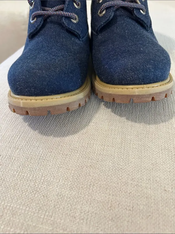 Timberland® Premium 6-Inch Lace-Up Boot, Dark Blue Canvas, Size 7, NWT - Image 9