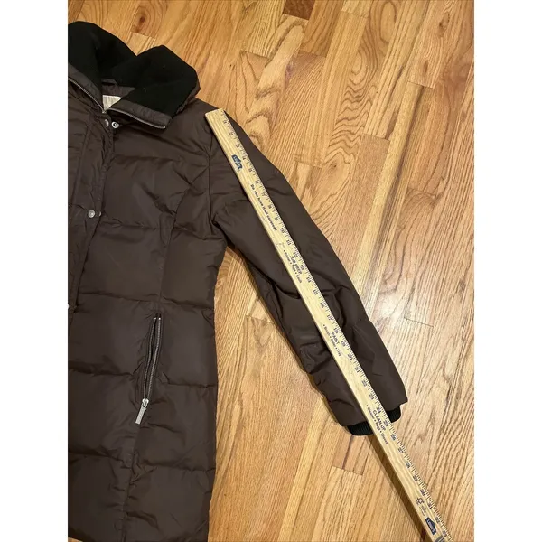 Michael‎ Kors Brown Down Filled Full Zip Warm coat Size Large - Image 10