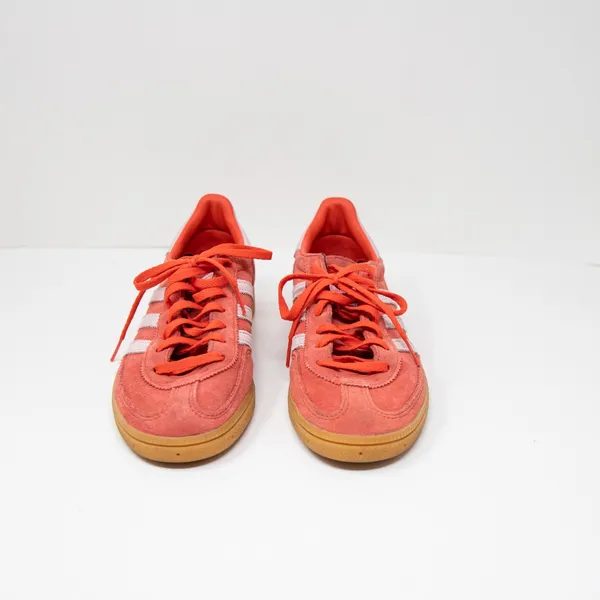 Adidas Women's Handball Spezial Low Top Suede Lace Up Sneakers Orange 6.5 - Image 2