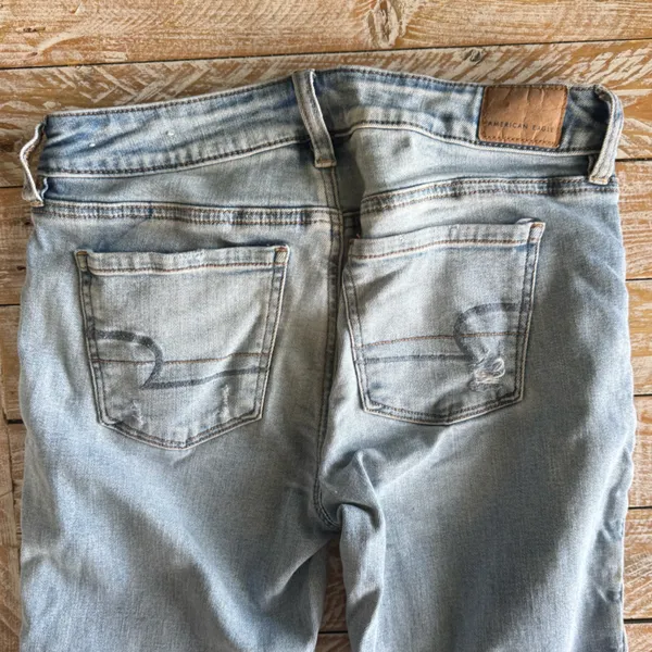 👖American Eagle High-Waisted Jegging Distressed Skinny Jeans👖 ~4 - Image 10