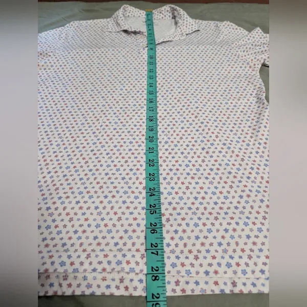 NWOT Peter Millar Polo Shirts Pima Cotton Lot Of 2 Women's Small Patterned White - Image 16
