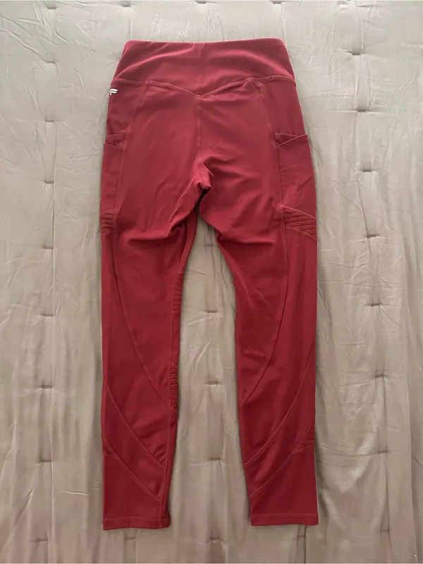 Fabletics Motion365 Leggings in Burgundy - Image 2
