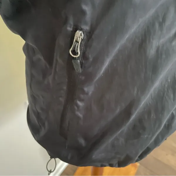 Marmot Jacket Full Zip Wind Rain Fleece Lined Lightweight Packable Pockets Black - Image 7